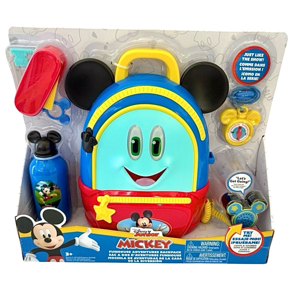 Disney Mickey Mouse Funhouse Adventures Backpack 5-Piece Outdoor Play Set